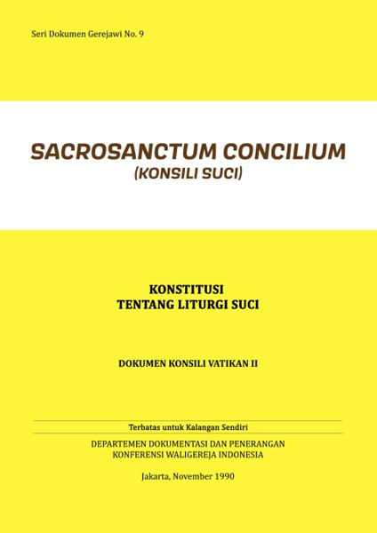 KONSTITUSI LITURGI - SACROSANCTUM-CONCILIUM